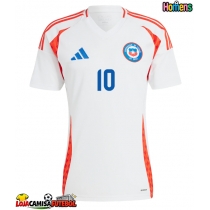 Camisa de Futebol Chile Alexis Sanchez #10 Equipamento Secundário Copa America 2024 Manga Curta